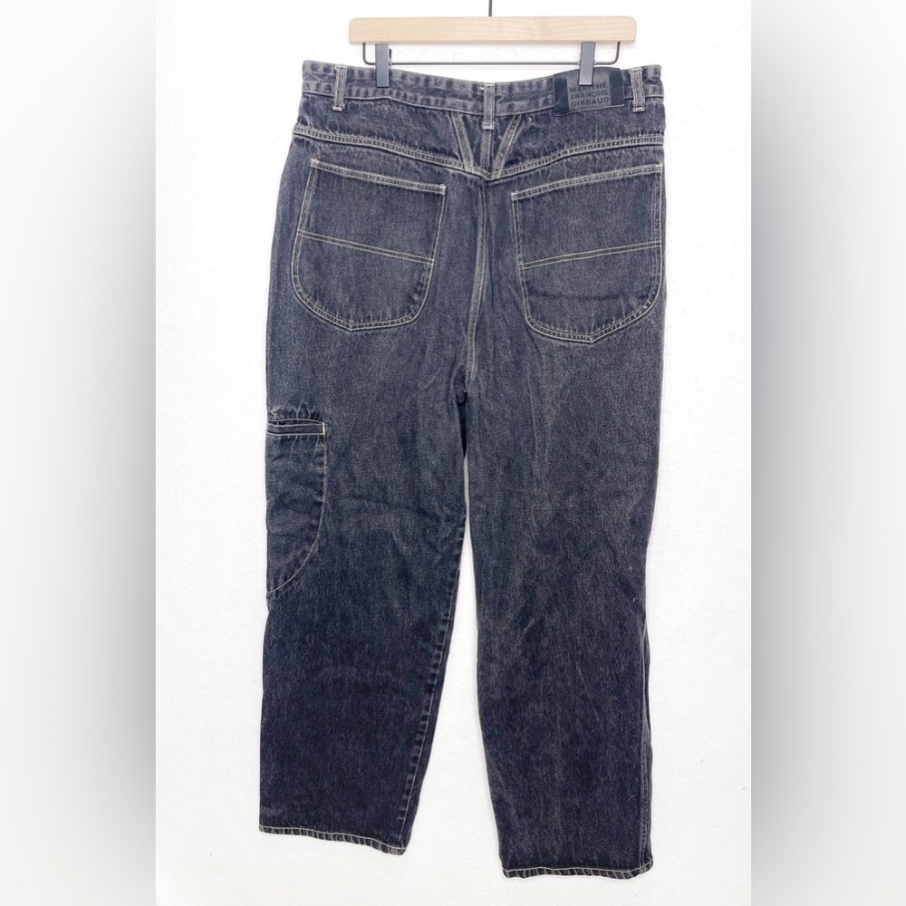 Vintage Marithe Francois Girbaud Denim Jeans Black Y2K Size 38M 90’s - Picture 2 of 7